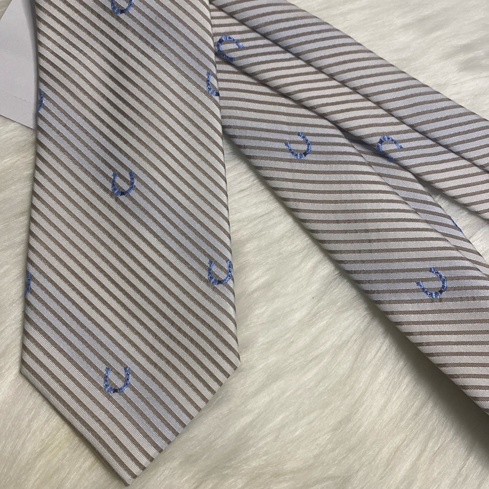 Men’s Tommy Hilfiger Blue Horseshoe Striped Neck Tie